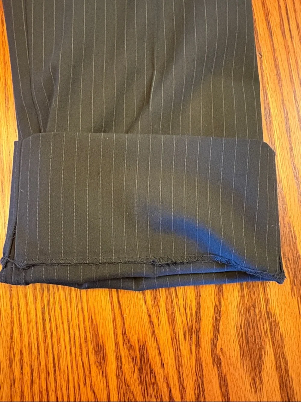 Boys Lauren Ralph Lauren Black Pinstripe Suit Sz 12 for Wedding/First Communion - Picture 11 of 16
